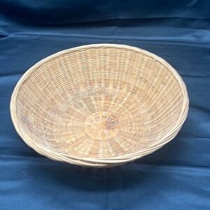 Vintage Woven Round Sweetgrass Baskets 9” x 3”